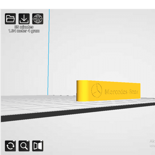 llavero mercedes benz 3D print model - Mito3D