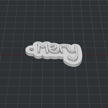 keychain mery 3d print model - Mito3D