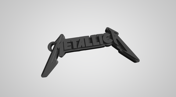 Schlüsselbund Metallica Felsen Musik 3d print model - Mito3D