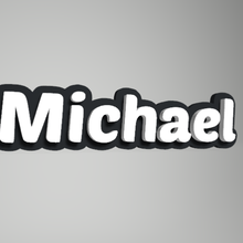 portachiavi Michael moda giocattolo attrezzo 3d print model - Mito3D