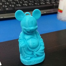 Schlüsselanhänger mickey-mouse-buddha Kunst 3d print model - Mito3D