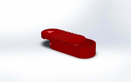 portachiavi micro pillola scatola Portachiavi 3d print model - Mito3D