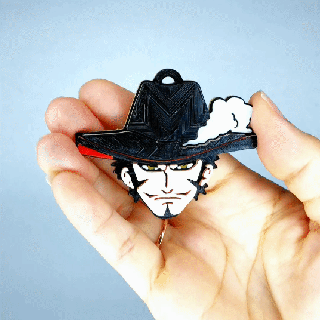 keychain mihawk one piece - chaveiro Art fun cool onepiece decoration kawaii anime acessorie 3d print model - Mito3D
