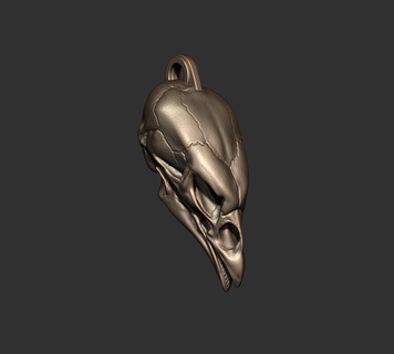 keychain monster skull 01 3d print model - Mito3D