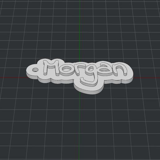 llavero Morgan 3D print model - Mito3D