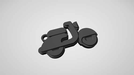 keychain motorcycle moto 3d print model - Mito3D
