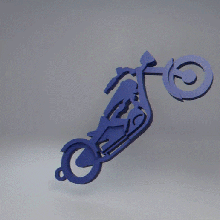keychain motorcycle 1 3d print model - Mito3D