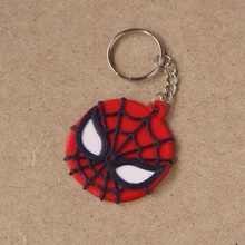 portachiavi multicolore spiderman vari multicolor chiave le chiavi anello per keychaing 3d print model - Mito3D