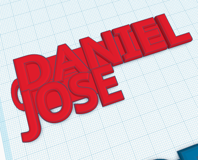 anahtarlık isim Daniel Jose anahtar 3d print model - Mito3D