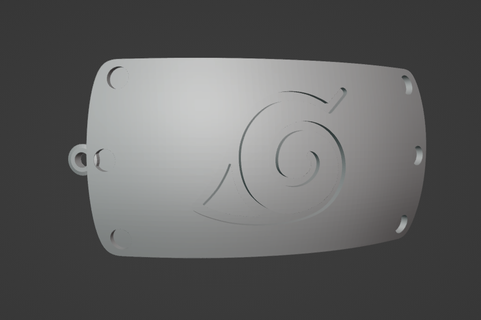 Schlüsselbund Naruto Stirnband Kunst Schlüsselring 3d print model - Mito3D