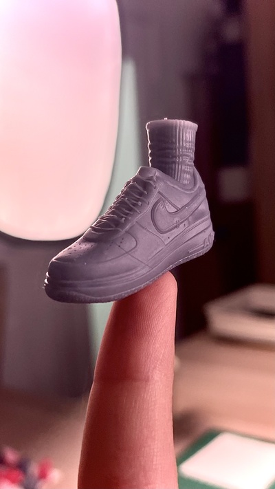 keychain nike airforce 1 '07 jewelry 07 sneaker sneakers fashion shoe toy 3d print model - Mito3D