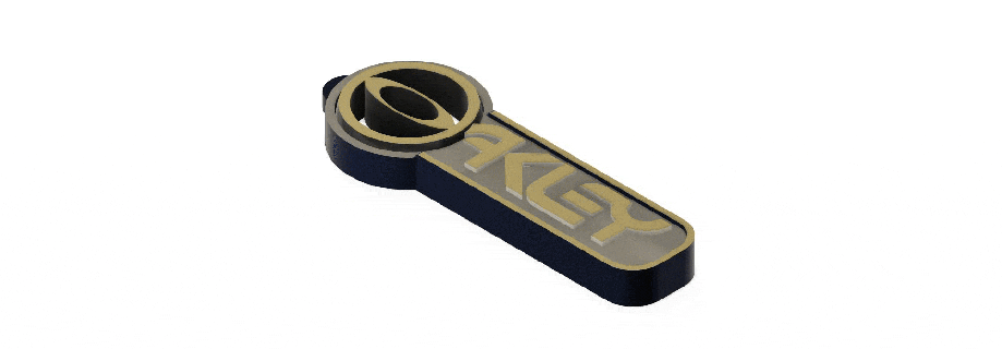 keychain oakley gyroscope keychain oakley gyroscope antistress art car sport toy  3d print model - Mito3D