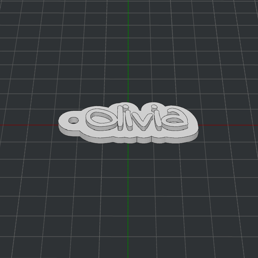 llavero olivia 3D print model - Mito3D