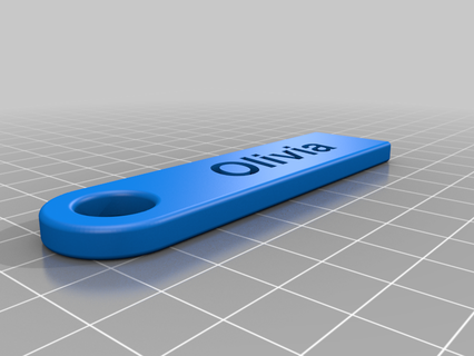 keychain olivia customized accessories props fashion 3d print model - Mito3D