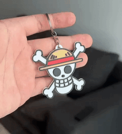 keychain one piece anime series key chains rings 3d print model - Mito3D