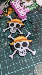 keychain one piece luffy 3d print model - Mito3D