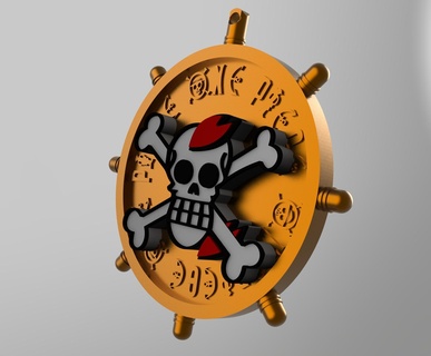 llavero trozo Tony luffy piratas 3d print model - Mito3D