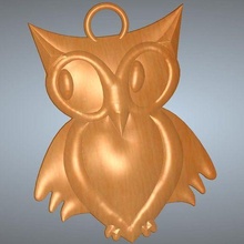 keychain owl keyring trinket neck pendant key-keeper ow-03 3d-print cnc fashion demon warning attention misticue mistik mistical door hinge keeper-key silver decoration decorative odor attracting grass necklace gold jewelry jewellery gift gifts country capacity clay engraving milling carving woodcarving wood design art 3d print model - Mito3D
