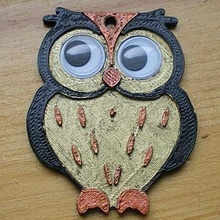 keychain owl jewelry keychains 3d print model - Mito3D