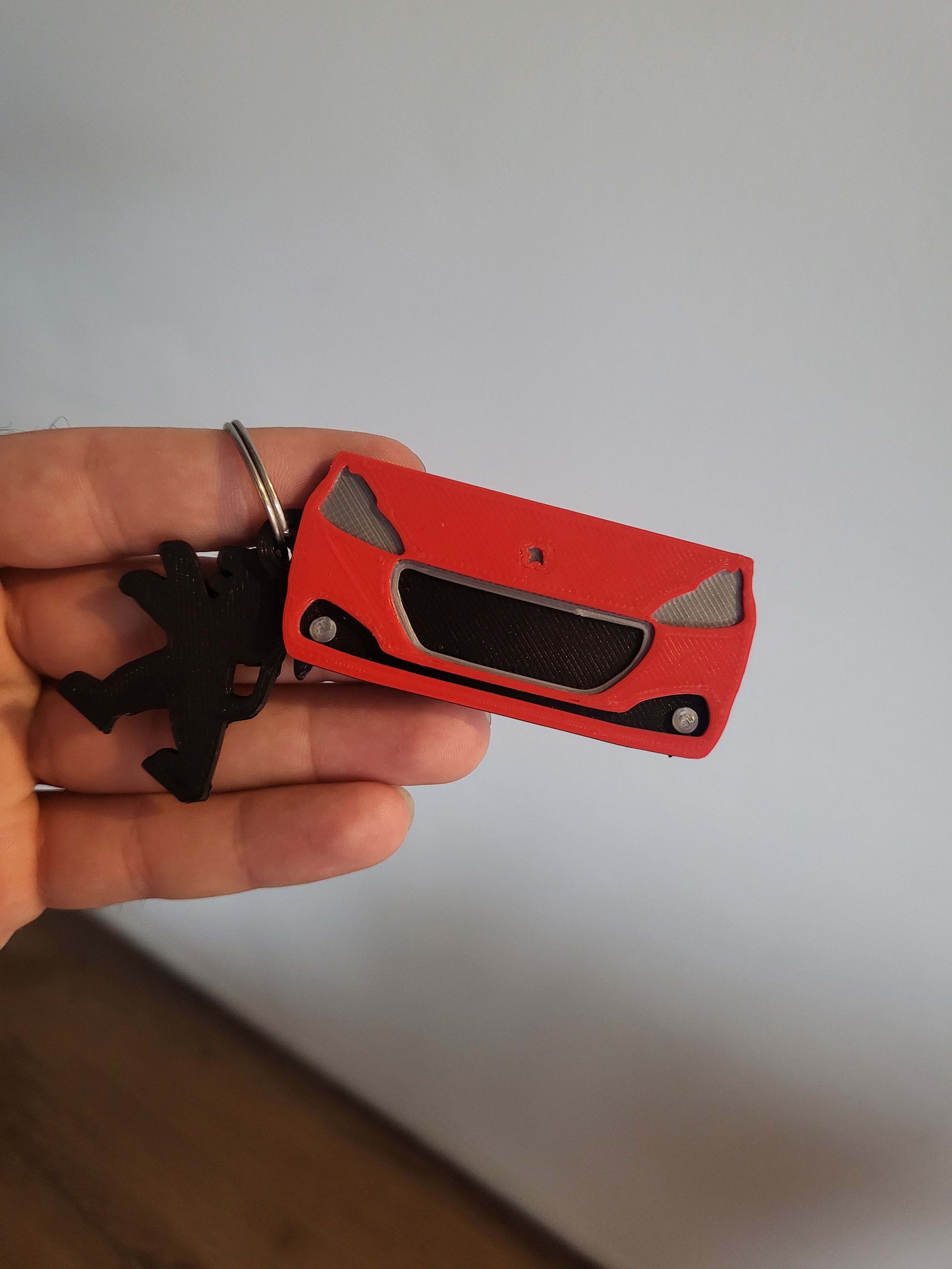 porte clés peugeot 208 chariot auto voiture gt gti 3D print model - Mito3D