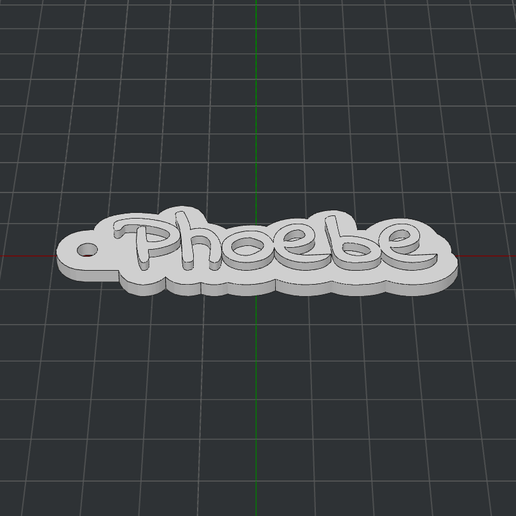 keychain phoebe 3D print model - Mito3D