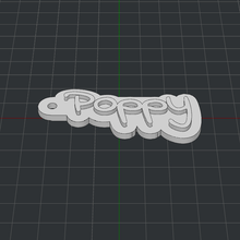 keychain poppy 3d print model - Mito3D