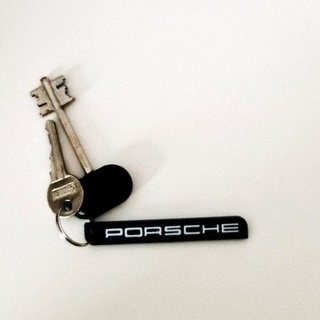 anahtarlık Porsche ii logo marka moto bisiklet motor tasarım Sanat sembol renkli araba hediye markalar 3d print model - Mito3D