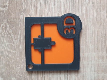 porte clés imprimante logo 3d print model - Mito3D