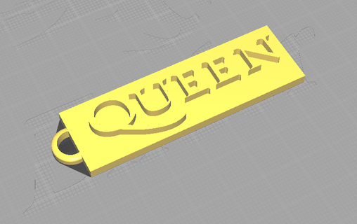 keychain queen kind magic music fredy mercury 3d print model - Mito3D