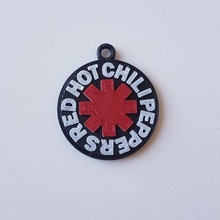 keychain red hot chili peppers fashion funk rock roll 'n' music 3d print model - Mito3D