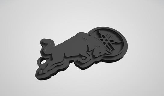 keychain redbull yamaha 3d print model - Mito3D