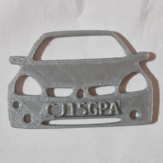 chaveiro renault clio 2 símbolo joalheria carro chave esporte anel clio2 3d print model - Mito3D