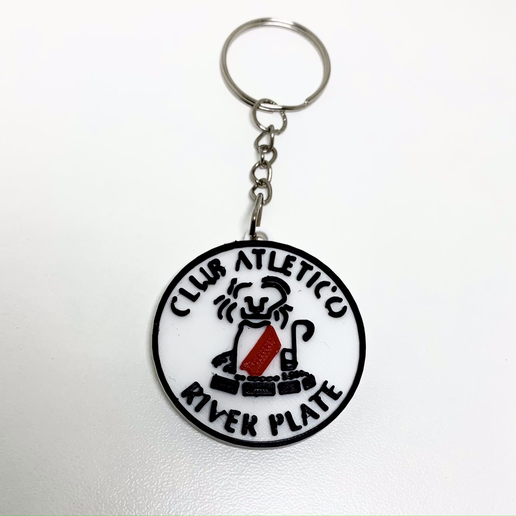 keychain river plate leon key ring afa football team argentina 3D print model - Mito3D