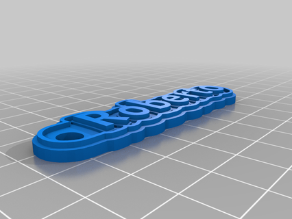 llavero roberto rápido personalizado llaveros joyería joya llaves 3d print model - Mito3D