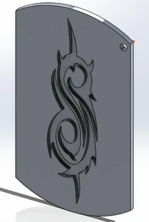keychain rock band slipknot Jewelry 3d print model - Mito3D