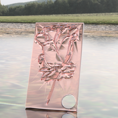 portachiavi rosa stampa di coppia moda rose sla stampante idealab famiglia casa 3D print model - Mito3D