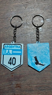 keychain route 40 san rafael mendoza arg argentina 3d print model - Mito3D