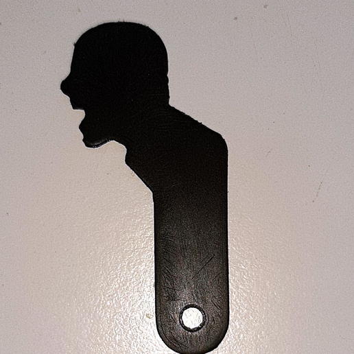 Schlüsselanhänger schl sselanh Finger Mode keychain Kopf kopf 3D print model - Mito3D