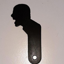 Schlüsselanhänger schl sselanh Finger Mode keychain Kopf kopf 3d print model - Mito3D