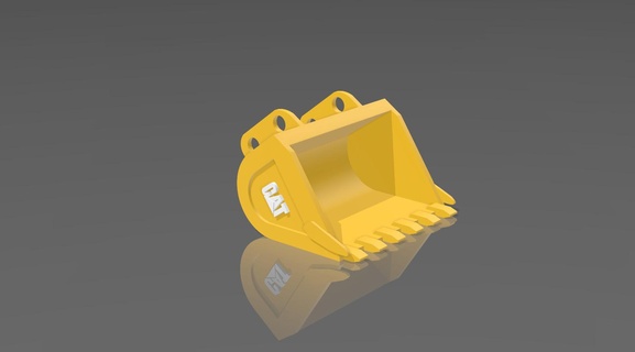 portachiavi pala gatto escavatore gioielleria bruco baggerschaufel bruder bagger schaufel 3d print model - Mito3D