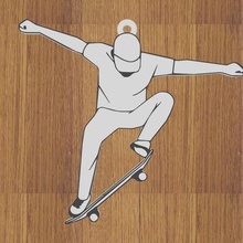 keychain skater 3d print model - Mito3D