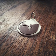keychain sleeping dog jewelry key animal 3d print model - Mito3D