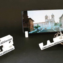 trousseau smartphone stand bijoux jeu un de clés minimaliste support pour utilitaire porte-clés 3d print model - Mito3D