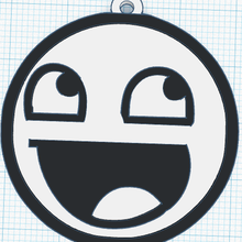 portachiavi Sorridi meme chiave squillare sorridente 3d print model - Mito3D
