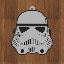 keychain star wars stormtrooper 3d print model - Mito3D