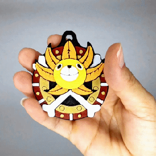 keychain sunny one piece - chaveiro Art fun cool onepiece decoration kawaii anime acessorie 3d print model - Mito3D