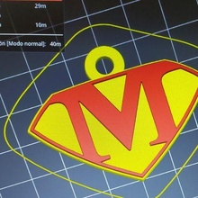 porte clés Superman 3d print model - Mito3D
