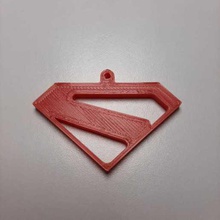 keychain superman kingdom come jewelry superhero dc comics logo key ring 3d print model - Mito3D