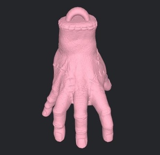 chaveiro mão Addams fácil impressão colocar 3d print model - Mito3D