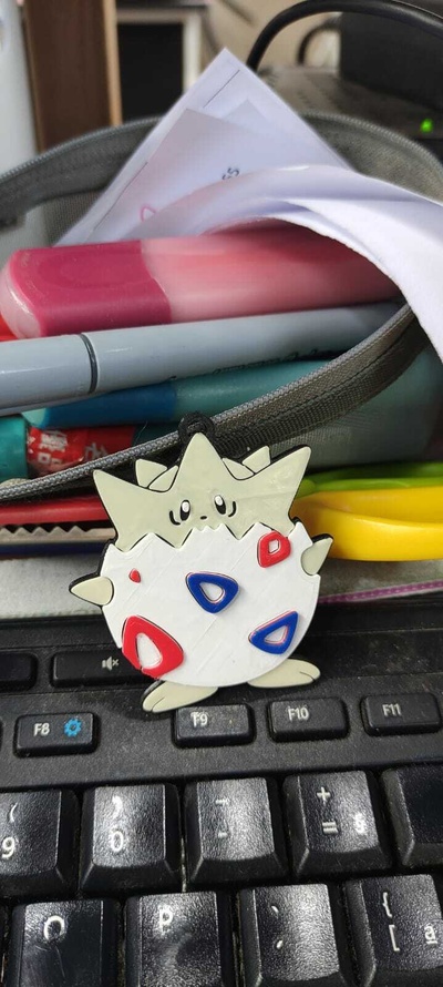 keychain togepi pokemon kaychain impress o3d sale 3d print model - Mito3D